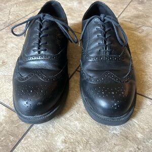 Nunn Bush Black Leather Wingtip Oxfords
